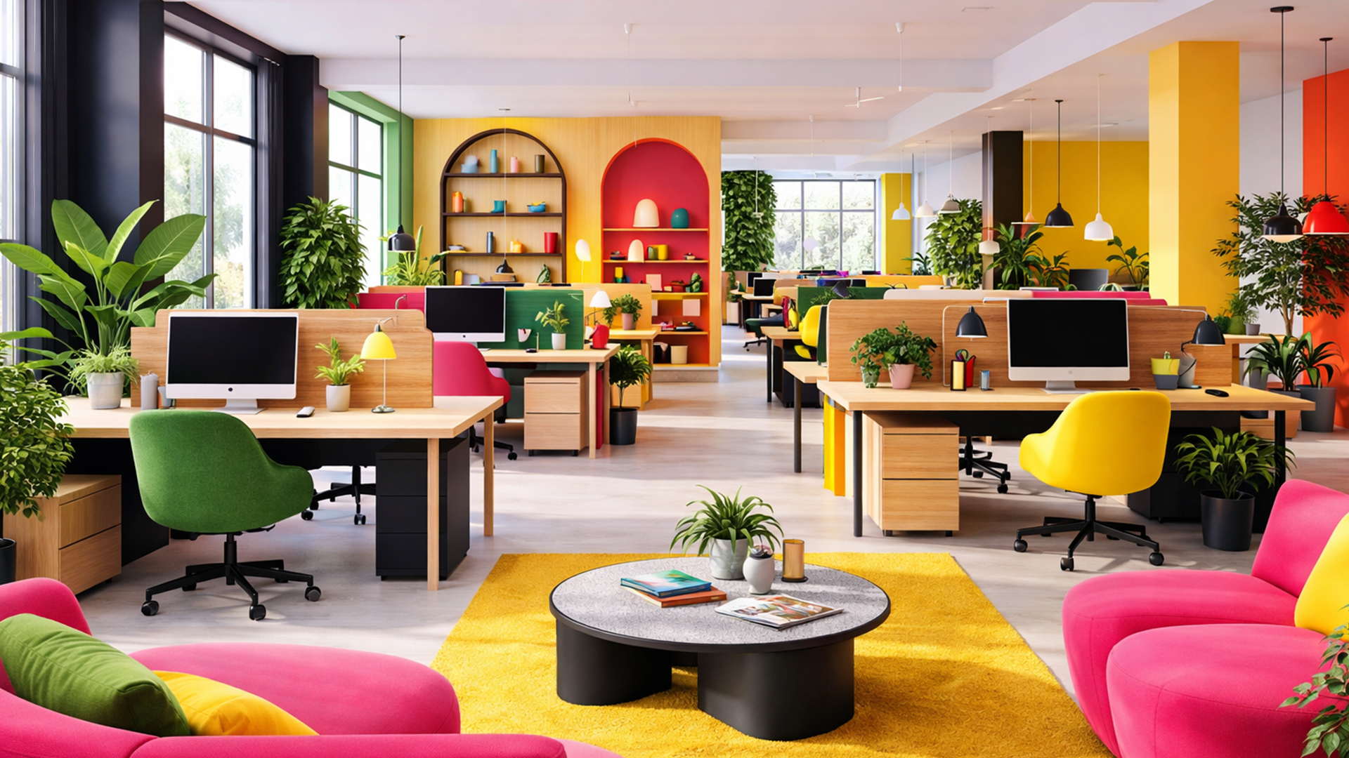 Office environment background